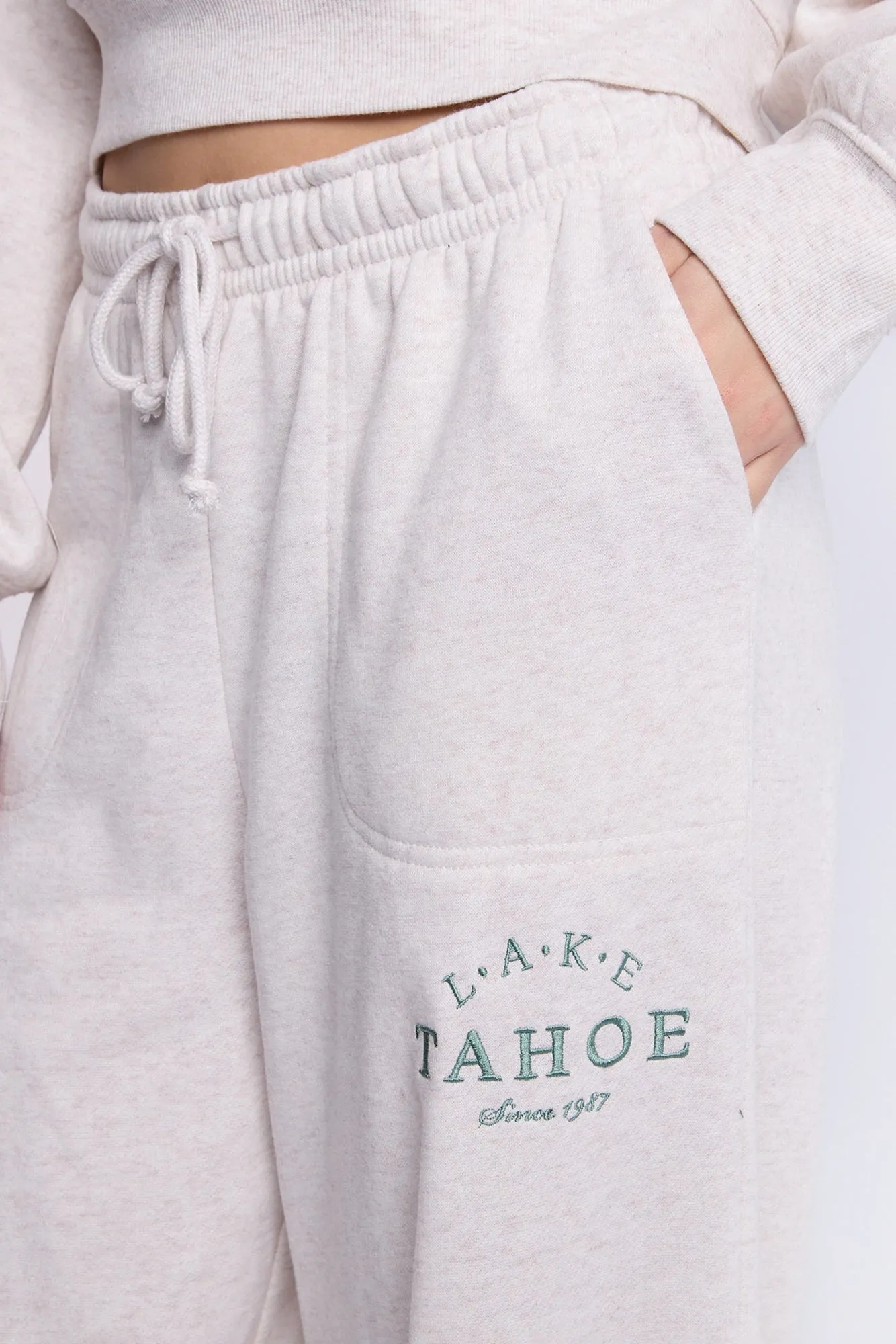 Wide Leg Baggy Fleece Pants