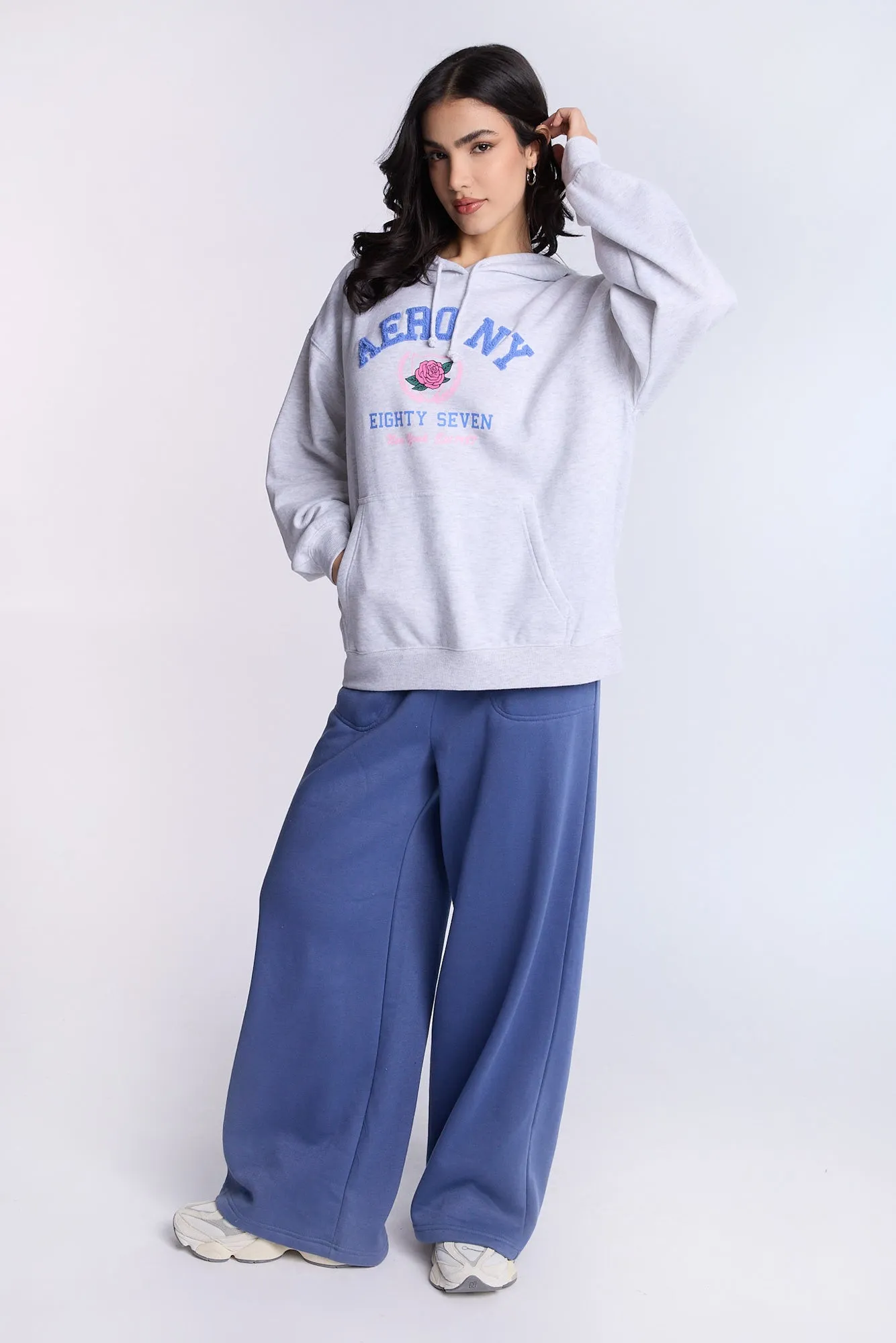 Wide Leg Baggy Fleece Pants