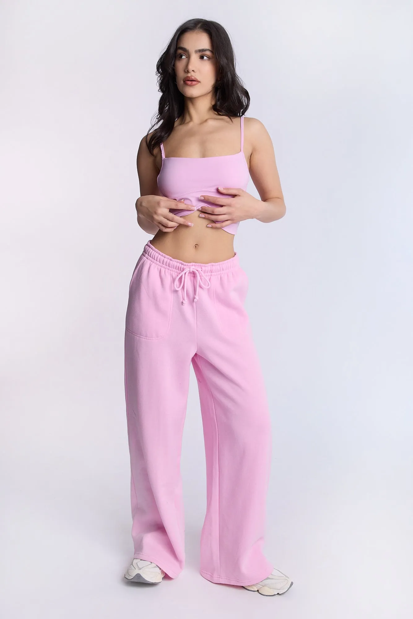 Wide Leg Baggy Fleece Pants