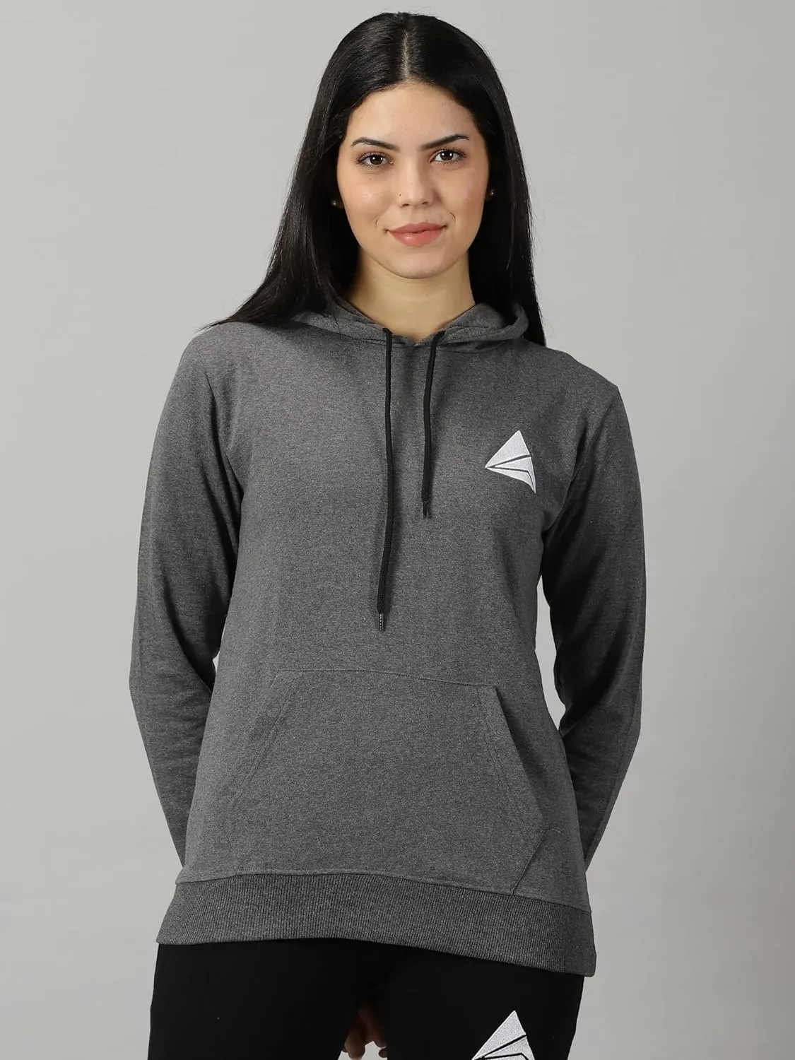 Women Logo Print Hoodie