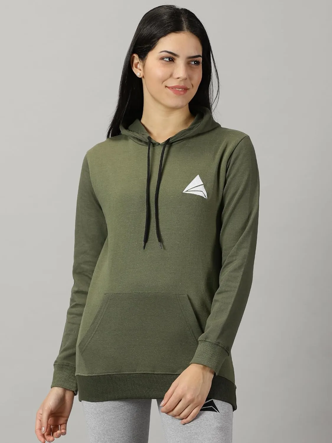 Women Logo Print Hoodie
