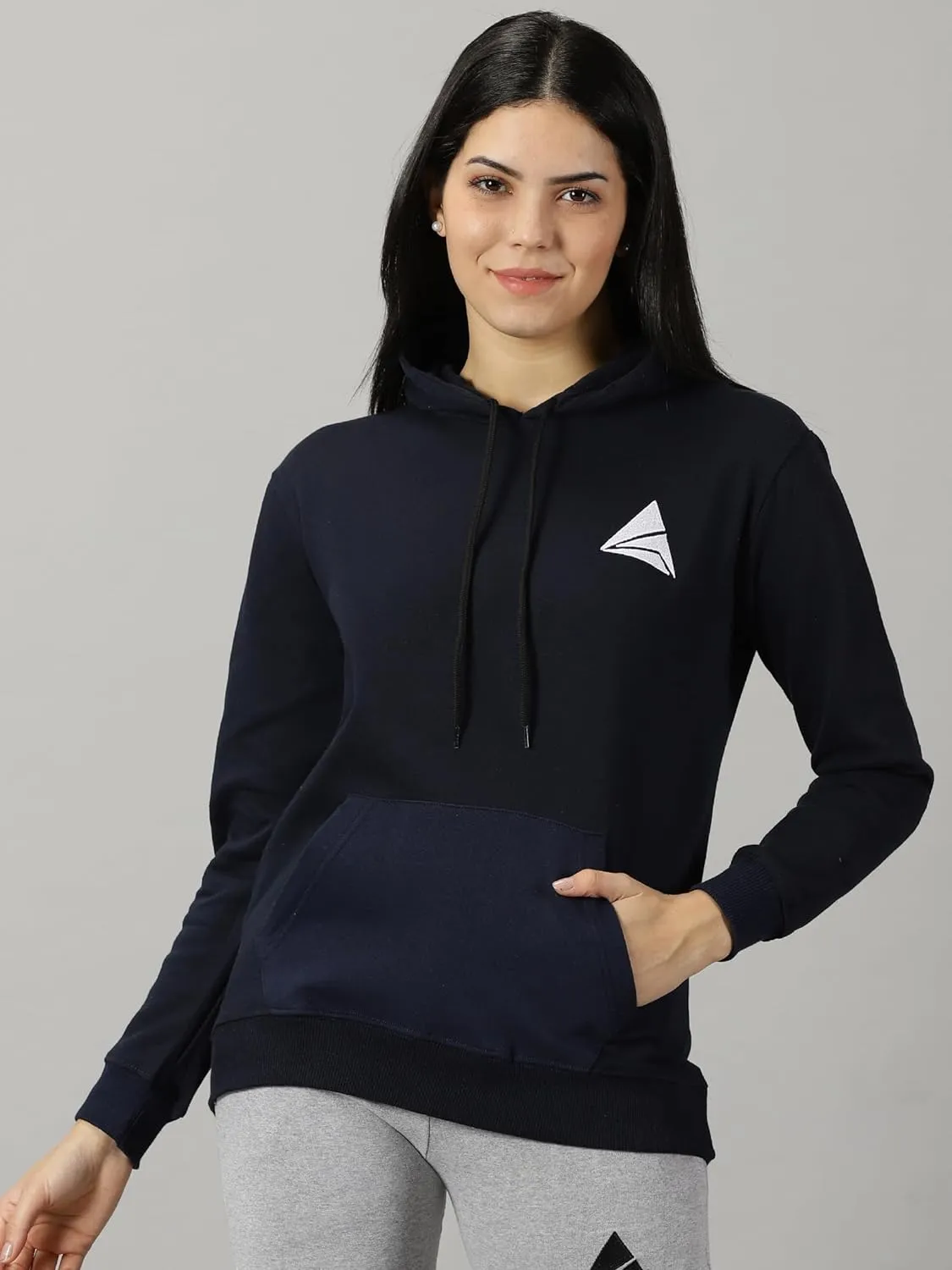 Women Logo Print Hoodie