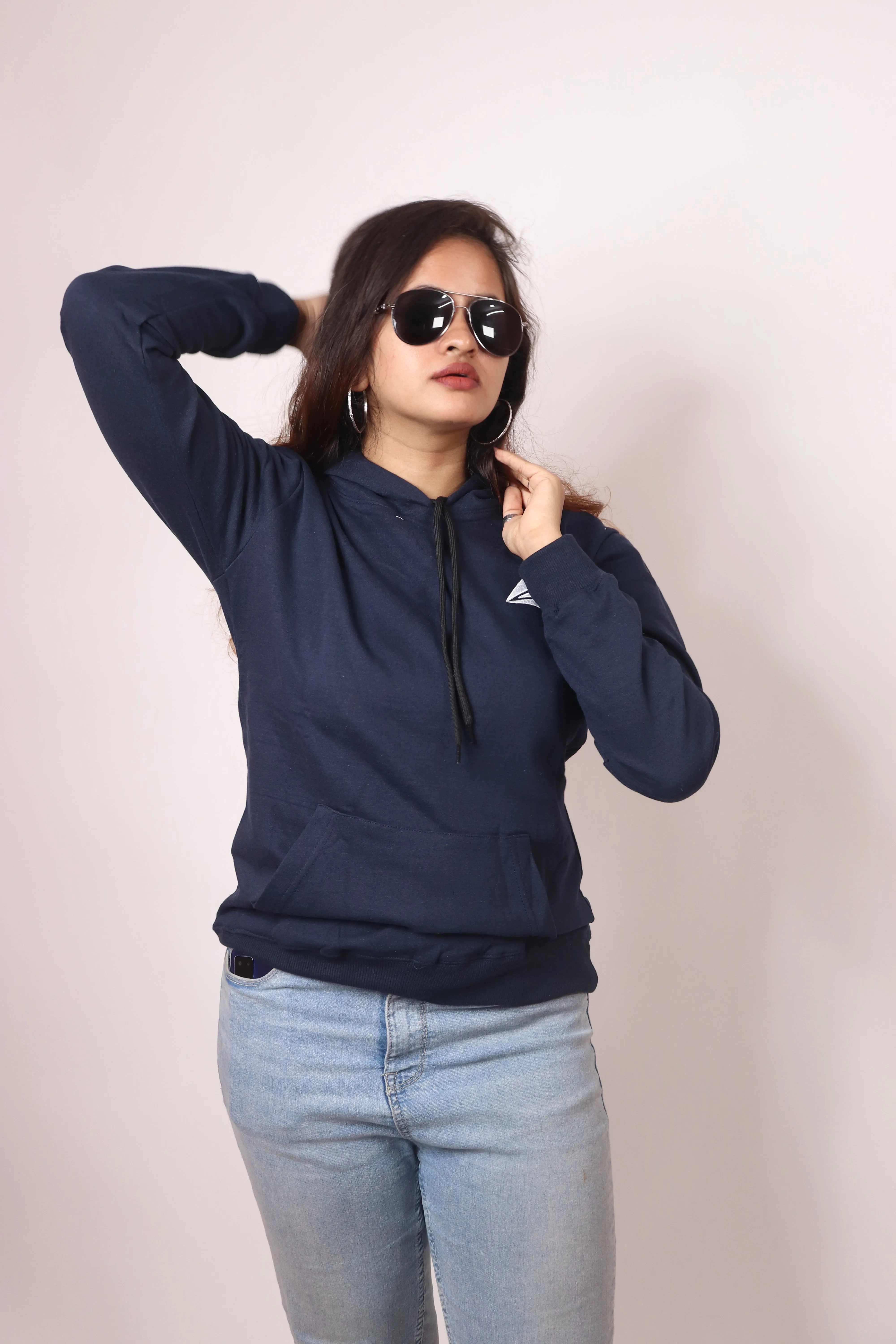 Women Logo Print Hoodie