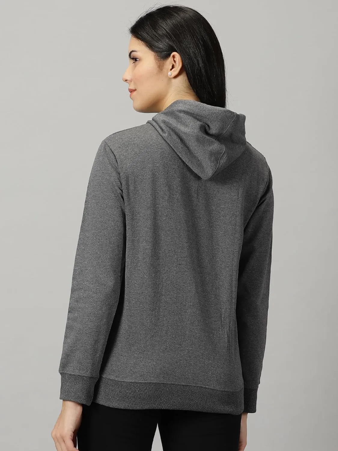 Women Logo Print Hoodie