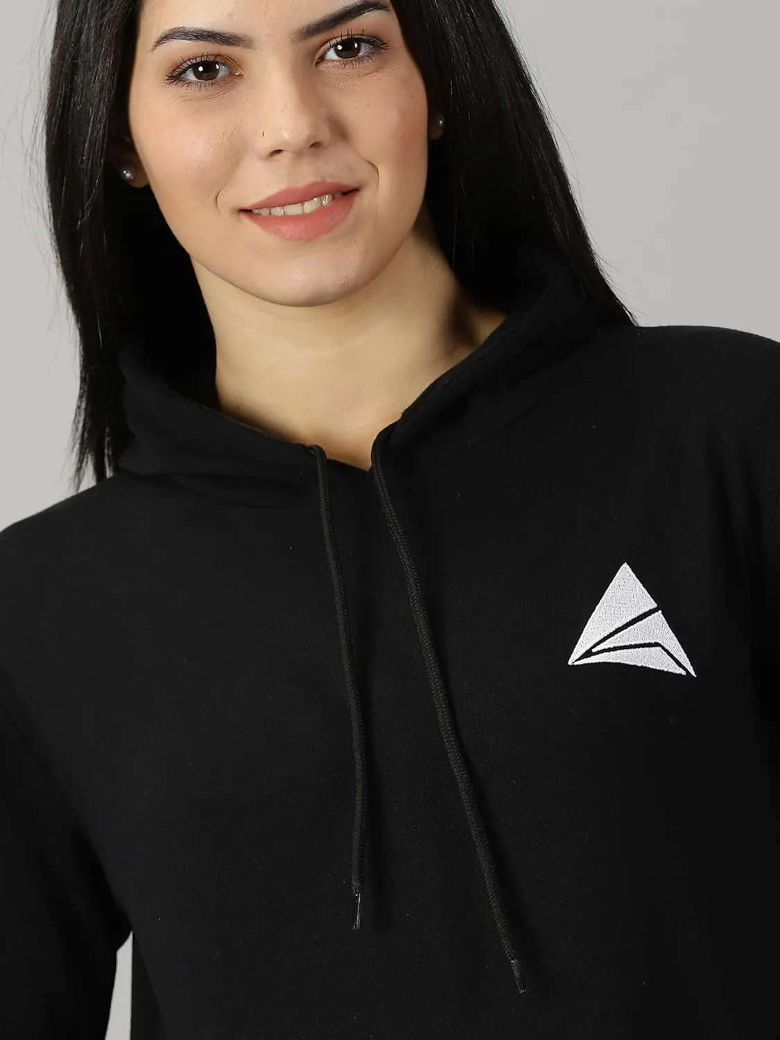 Women Logo Print Hoodie