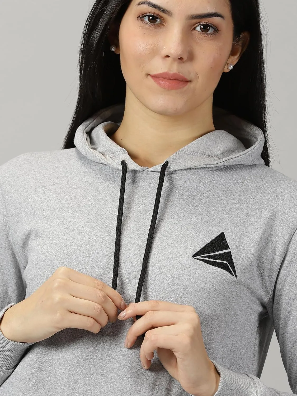 Women Logo Print Hoodie