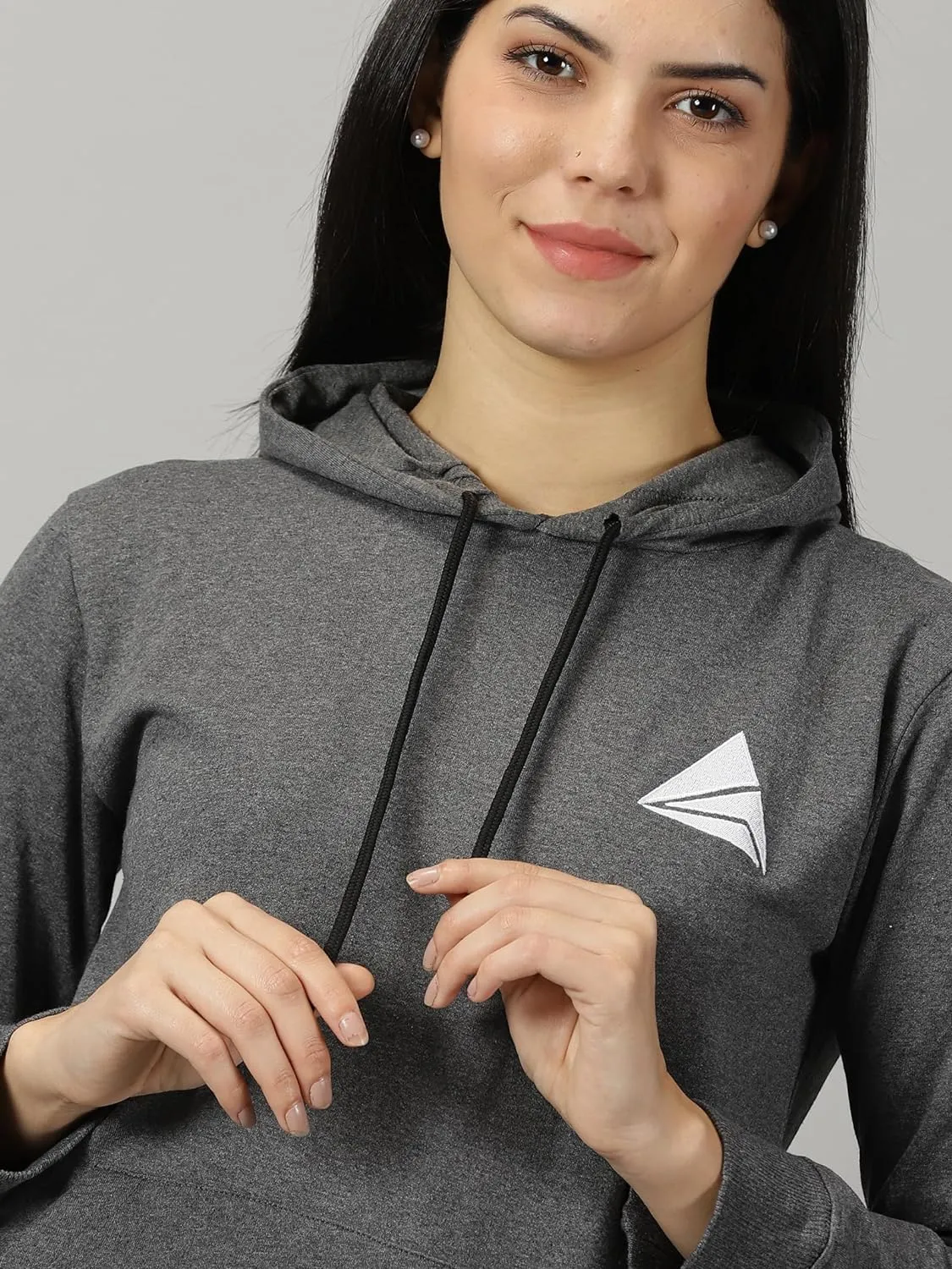 Women Logo Print Hoodie
