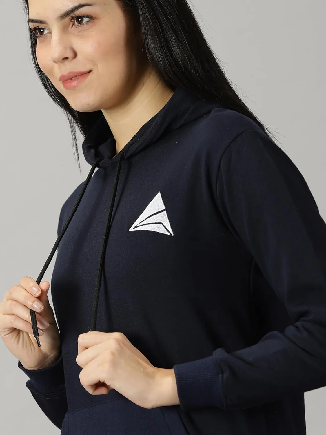 Women Logo Print Hoodie