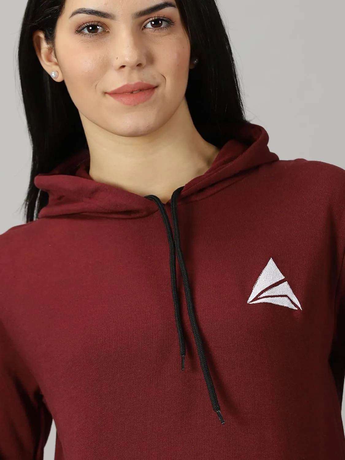 Women Logo Print Hoodie