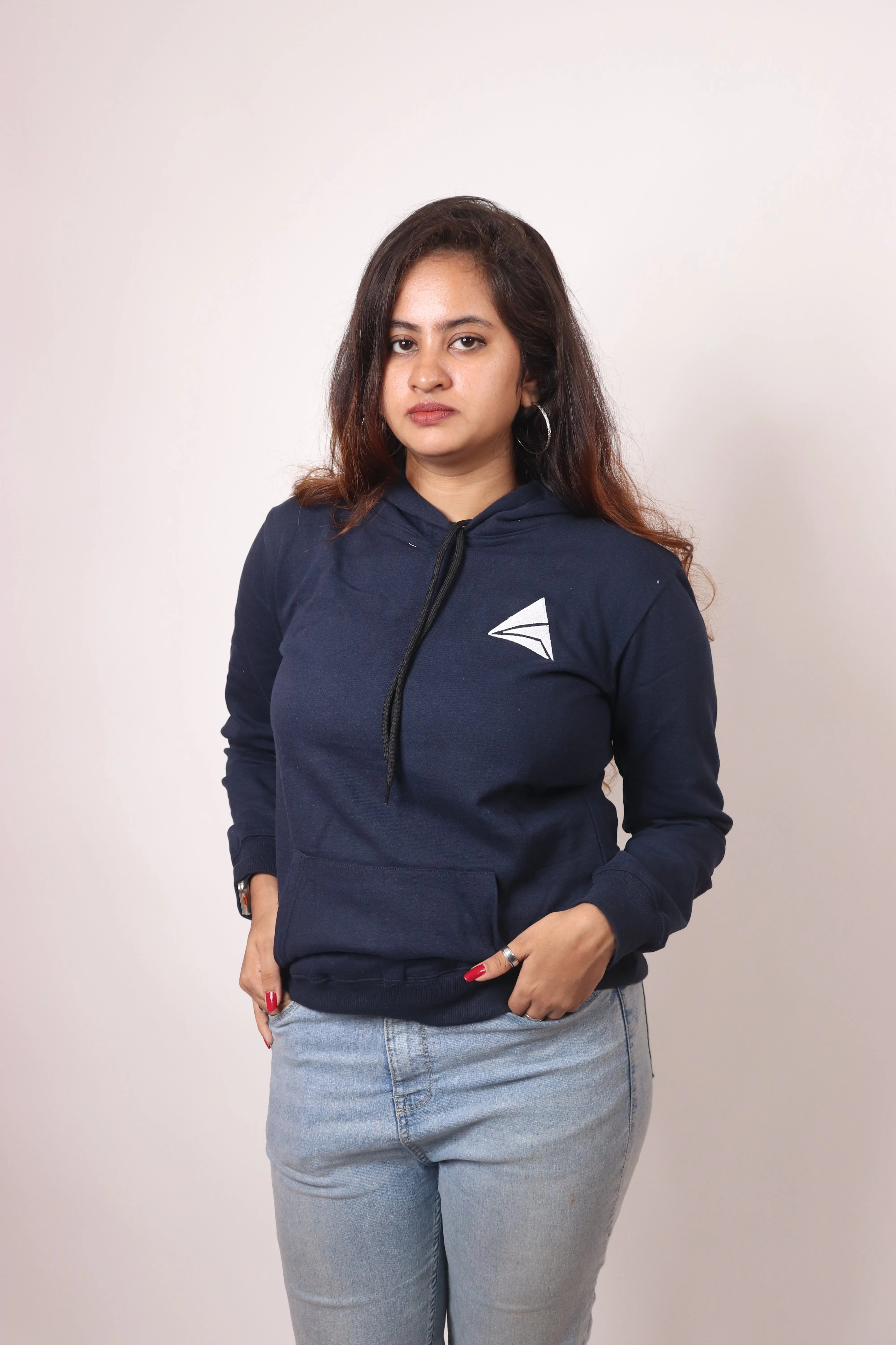 Women Logo Print Hoodie