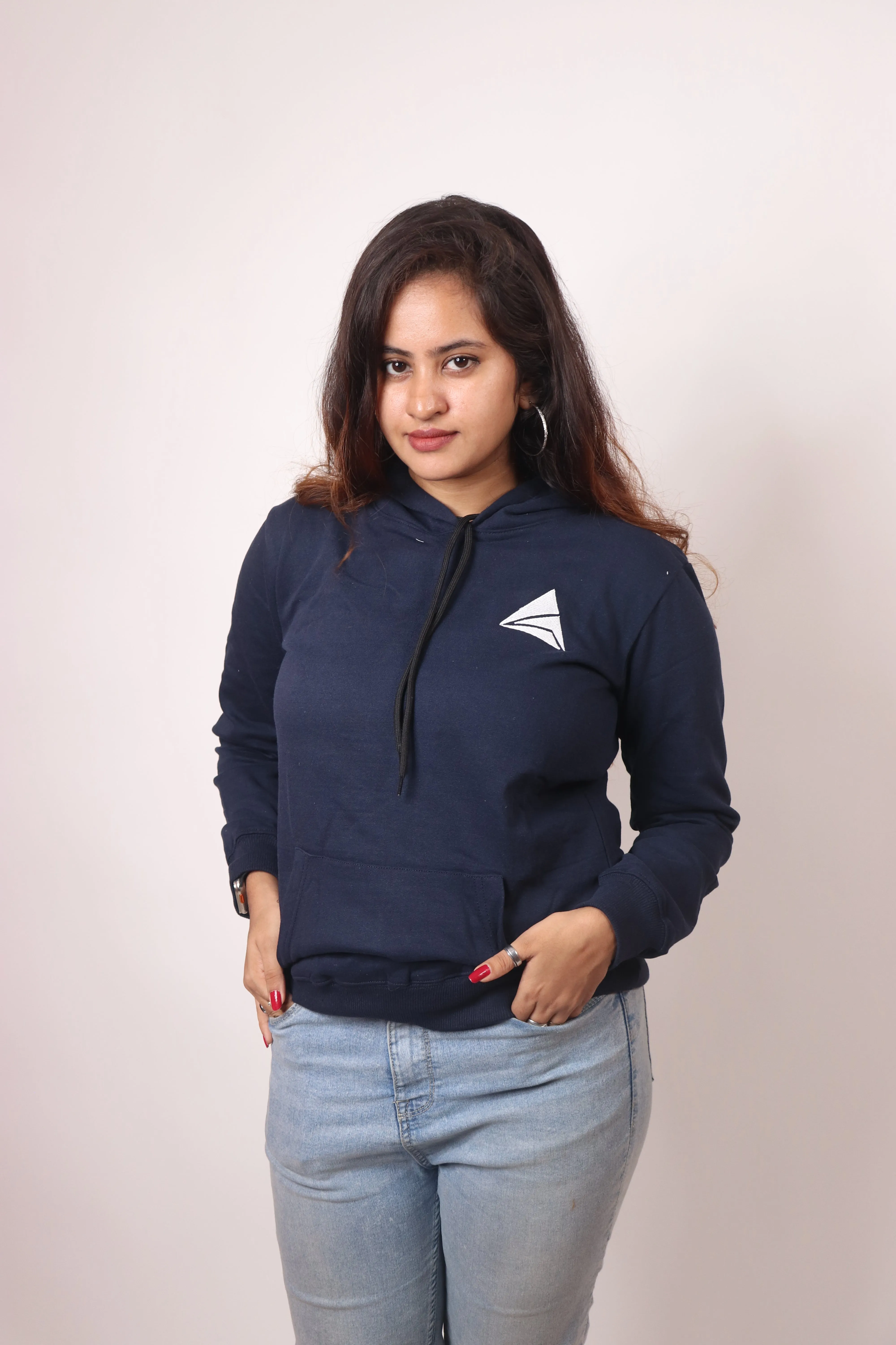 Women Logo Print Hoodie
