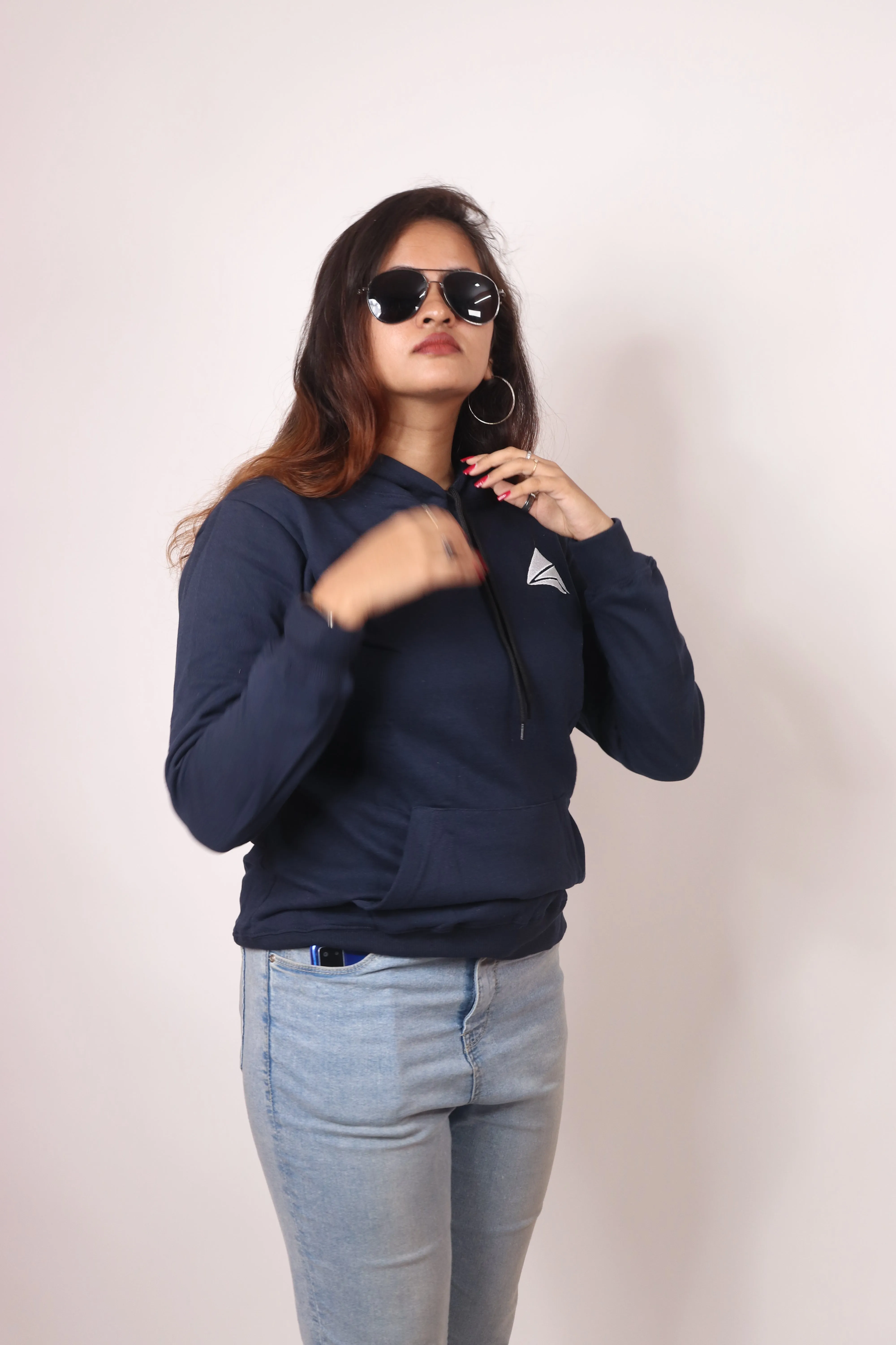 Women Logo Print Hoodie
