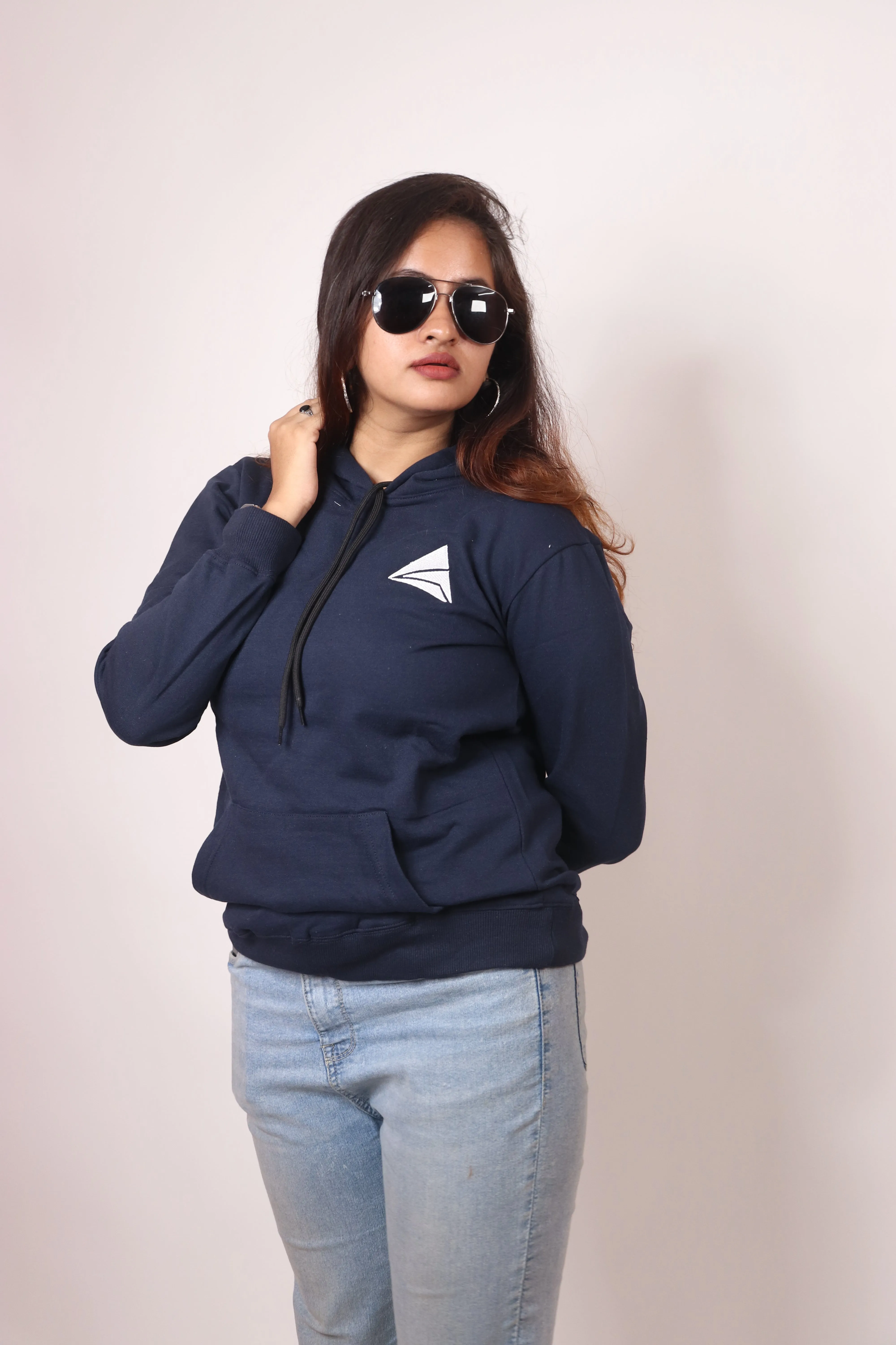Women Logo Print Hoodie