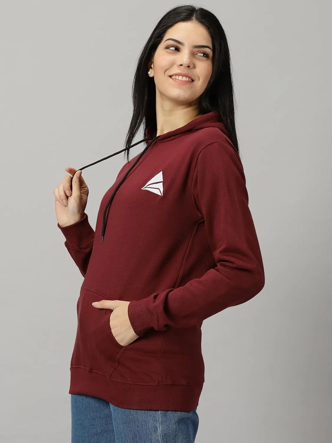 Women Logo Print Hoodie