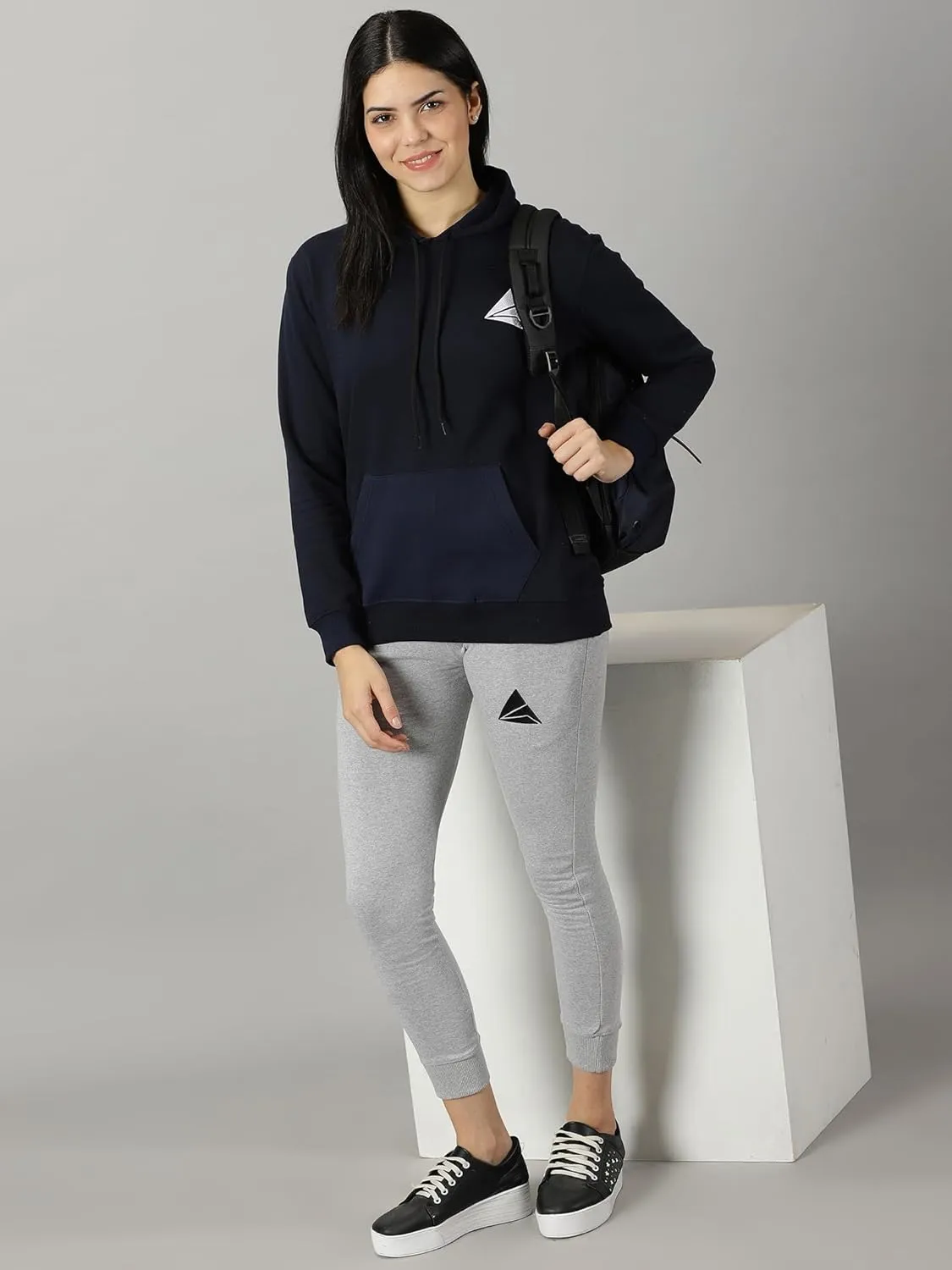 Women Logo Print Hoodie
