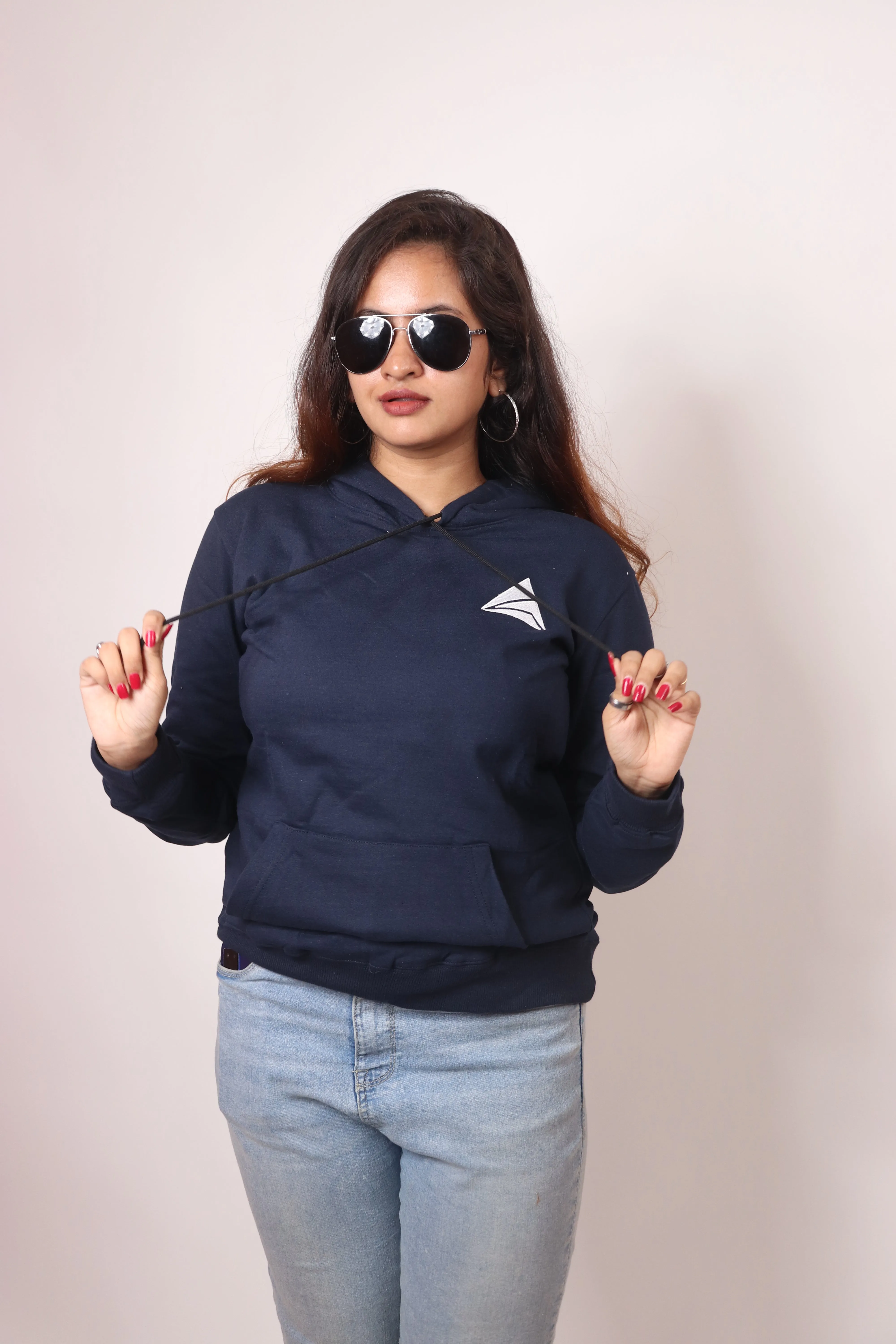 Women Logo Print Hoodie