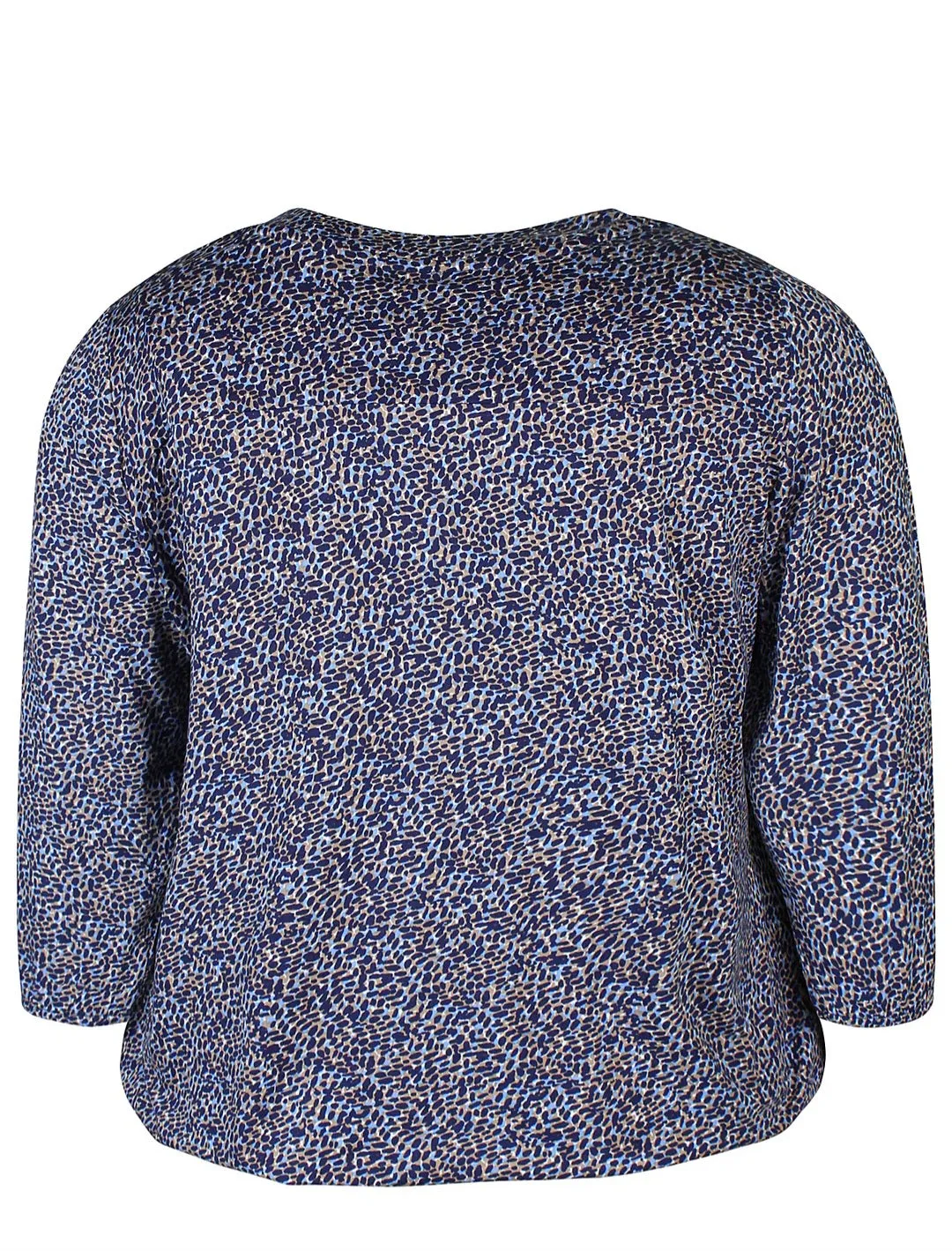 Zhenzi blue abstract print top